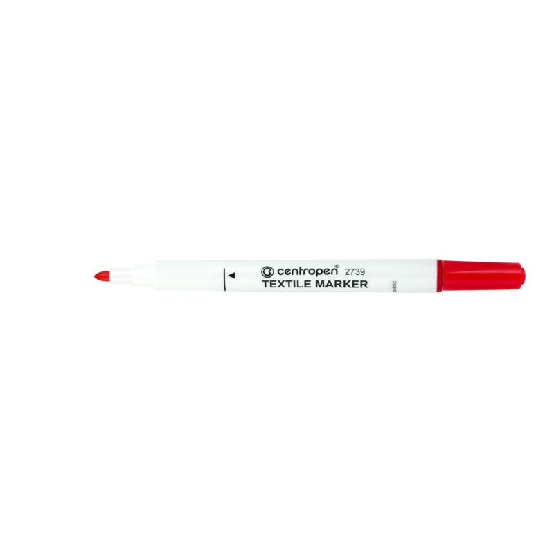 Маркер CENTROPEN Textile 2739/02 2 мм червоний